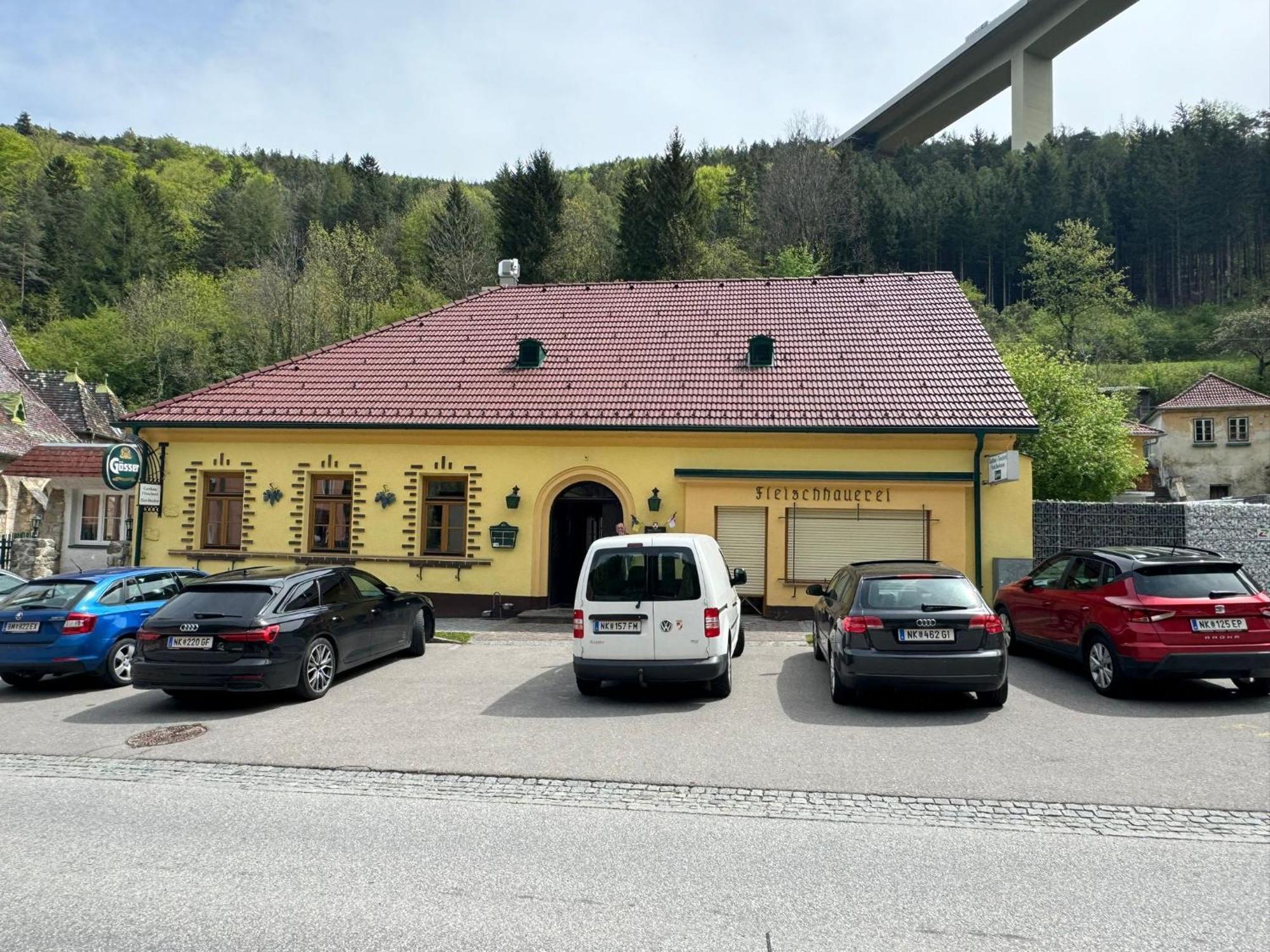 Schoene Ferienwohnung Schottwien Bagian luar foto